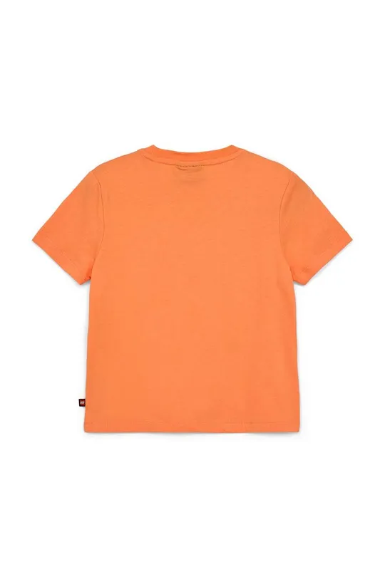 Otroška bombažna kratka majica Lego oranžna