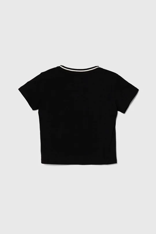 Sisley gyerek pamut póló fekete