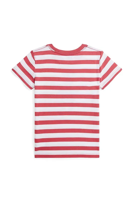 Otroška bombažna kratka majica Polo Ralph Lauren rdeča