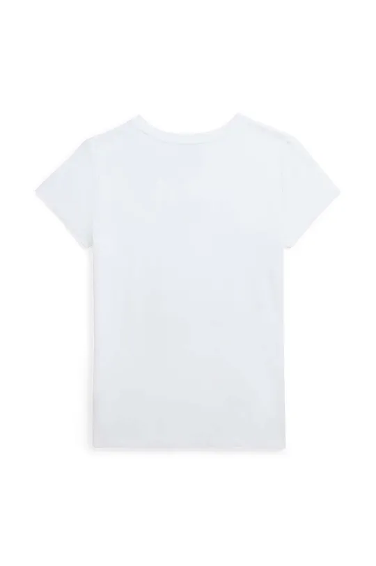 Детская хлопковая футболка Polo Ralph Lauren белый