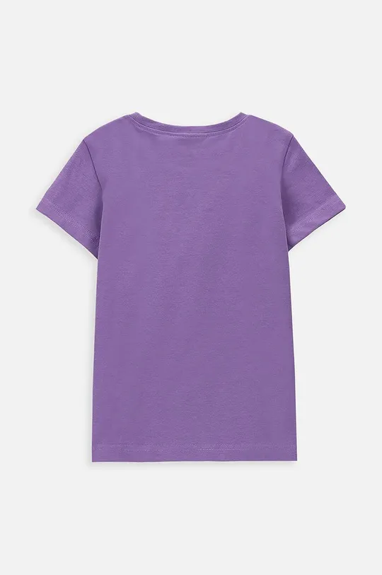 Otroška kratka majica Coccodrillo vijolična