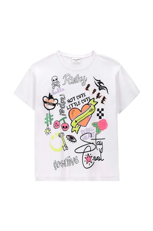 білий Дитяча футболка Coccodrillo Для дівчаток