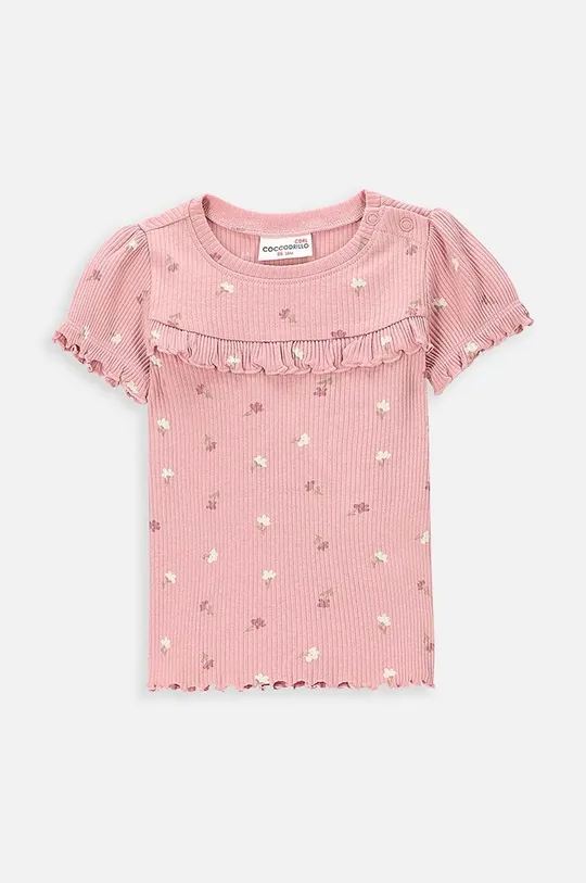 ružová Detské tričko Coccodrillo Dievčenský