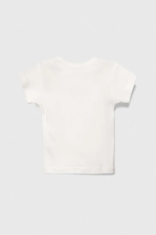 Μωρό βαμβακερό μπλουζάκι United Colors of Benetton λευκό