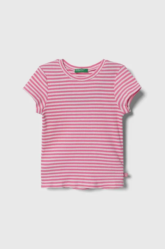рожевий Дитяча футболка United Colors of Benetton Для дівчаток
