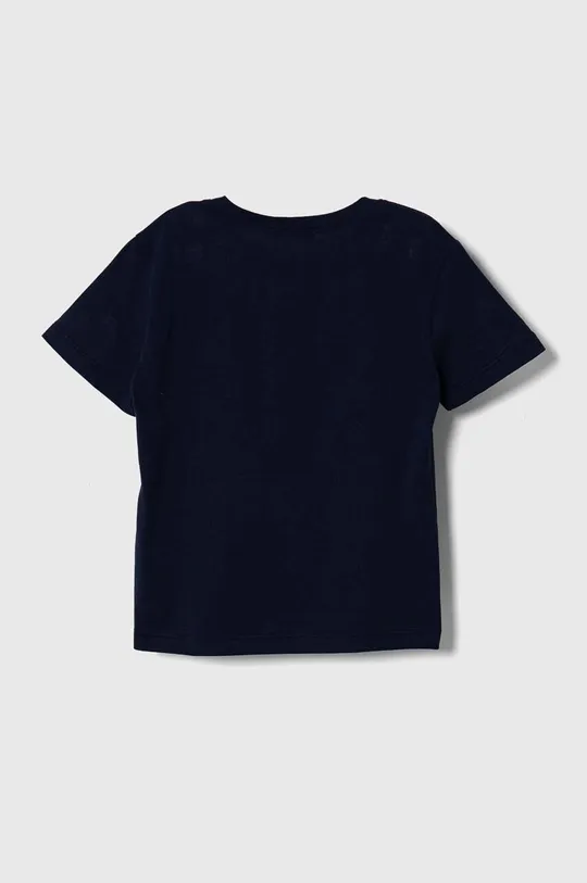 Dječja pamučna majica kratkih rukava United Colors of Benetton mornarsko plava
