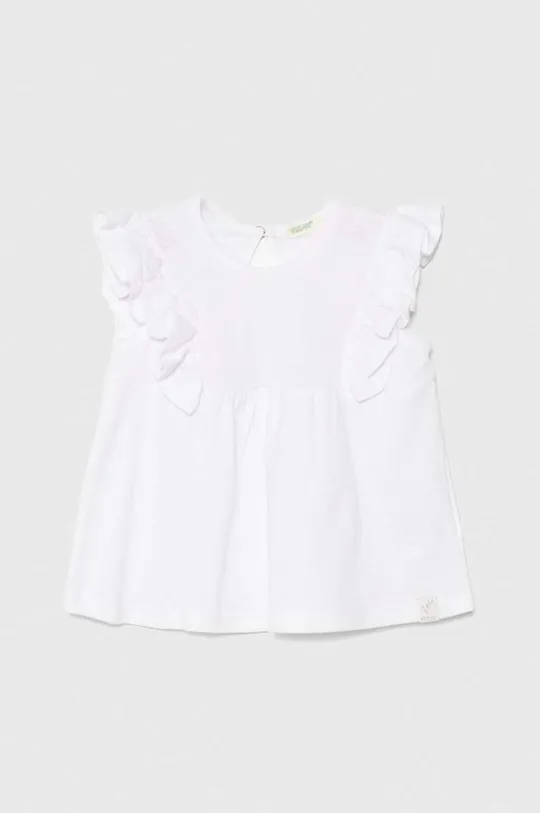 bijela Majica kratkih rukava za bebe United Colors of Benetton Za djevojčice