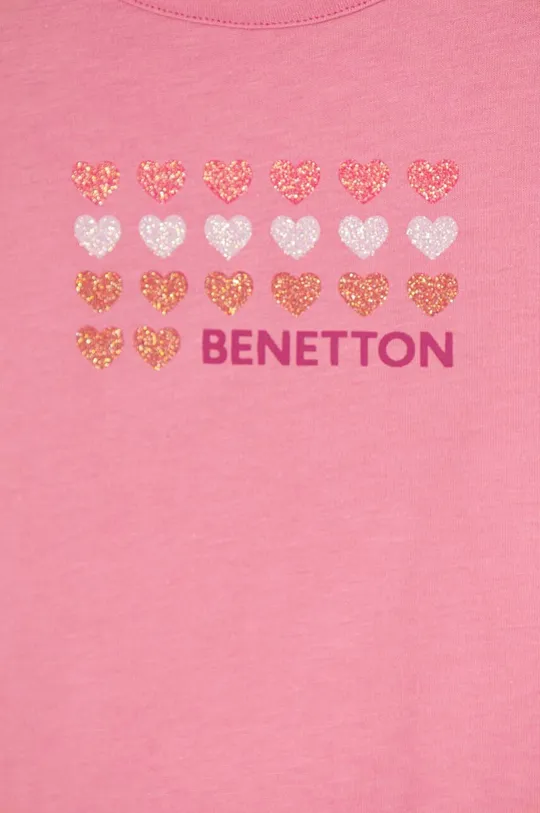 United Colors of Benetton top bawełniany dziecięcy 100 % Bawełna