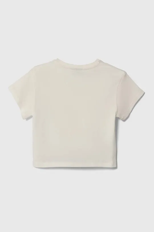 Detské bavlnené tričko United Colors of Benetton béžová