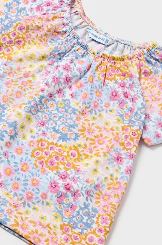 różowy Mayoral t-shirt bawełniany niemowlęcy 2-pack