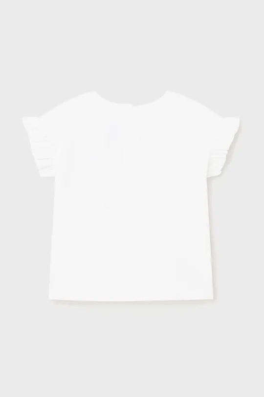 Mayoral t-shirt bawełniany niemowlęcy biały