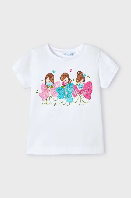 turkusowy Mayoral t-shirt dziecięcy Dziewczęcy