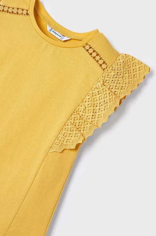 żółty Mayoral t-shirt bawełniany