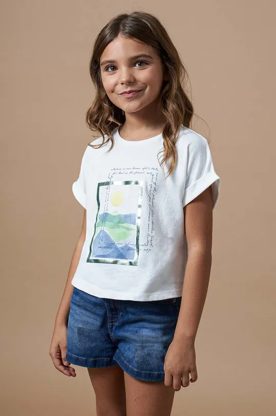 Mayoral t-shirt bawełniany dziecięcy
