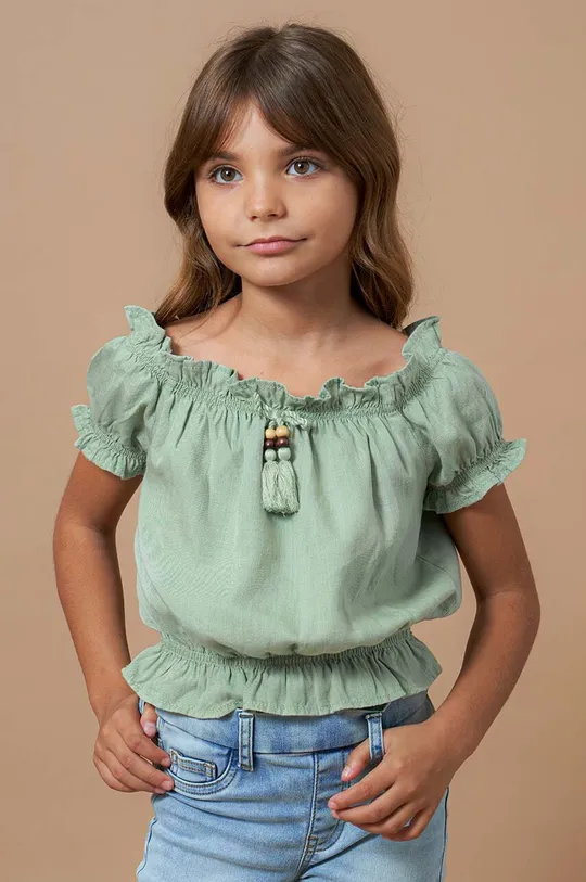 зелений Дитяча блузка Mayoral Для дівчаток