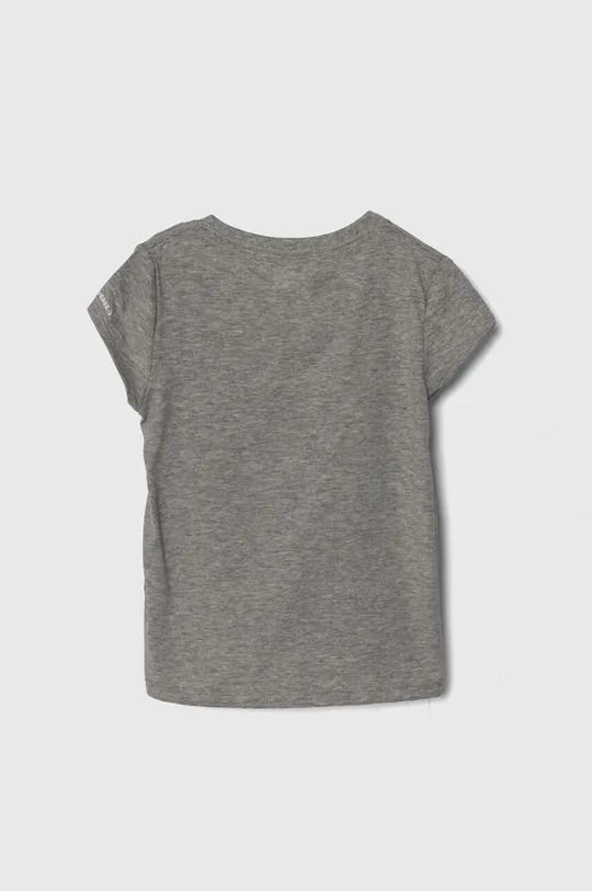 Дитяча бавовняна футболка Converse сірий