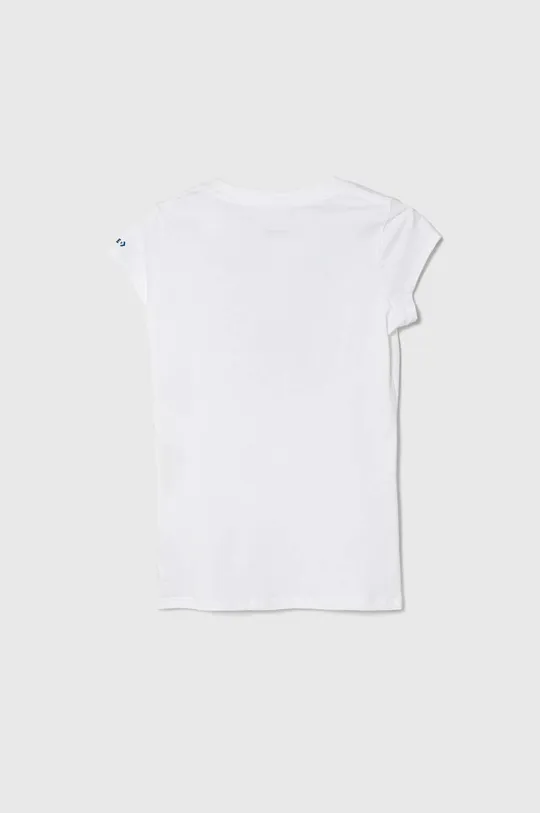 Otroška bombažna kratka majica Converse bela