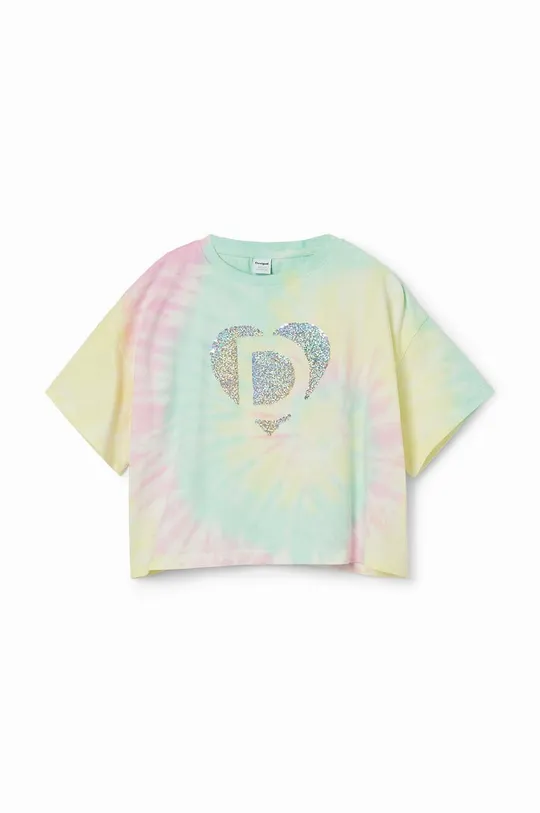 Παιδικό βαμβακερό μπλουζάκι Desigual Daira πολύχρωμο
