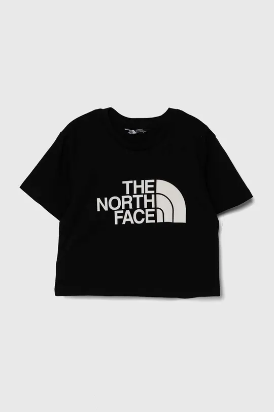 fekete The North Face gyerek póló CROP EASY TEE Lány
