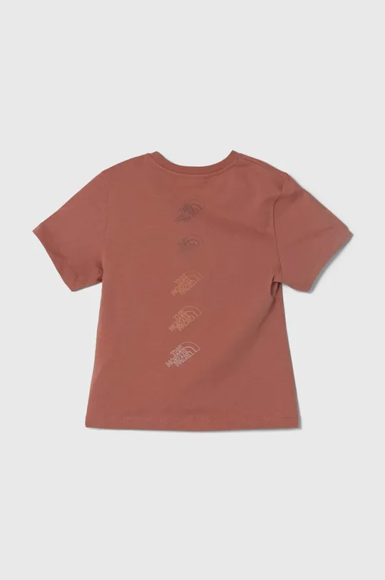 Otroška bombažna kratka majica The North Face RELAXED GRAPHIC TEE 2 rjava