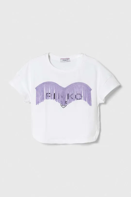 biały Pinko Up t-shirt dziecięcy Dziewczęcy