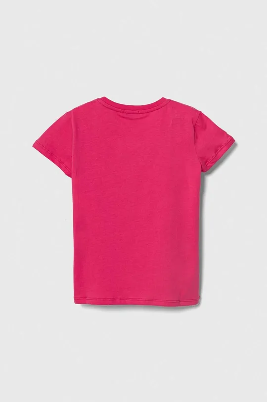 Παιδικό βαμβακερό μπλουζάκι Pinko Up ροζ