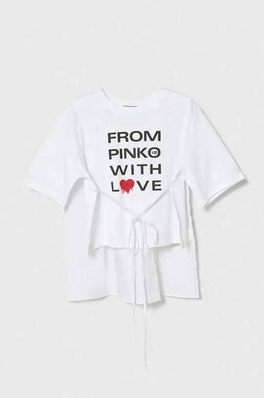 белый Детская футболка Pinko Up Для девочек
