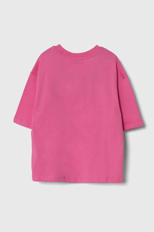 Дитяча бавовняна футболка Pinko Up рожевий
