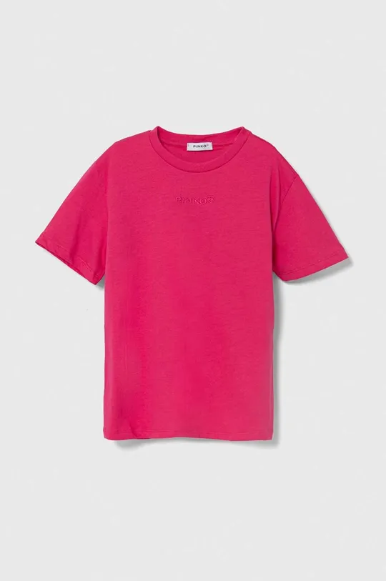 розовый Хлопковая футболка Pinko Up Для девочек