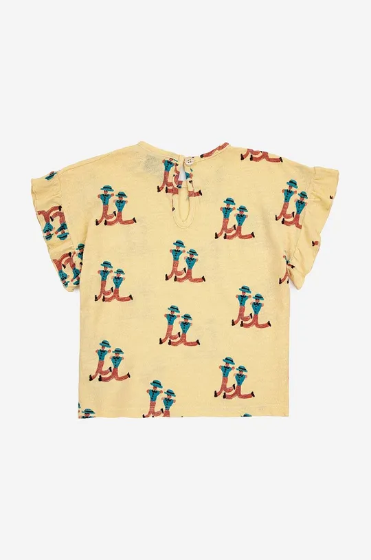 Bobo Choses t-shirt bawełniany dziecięcy żółty