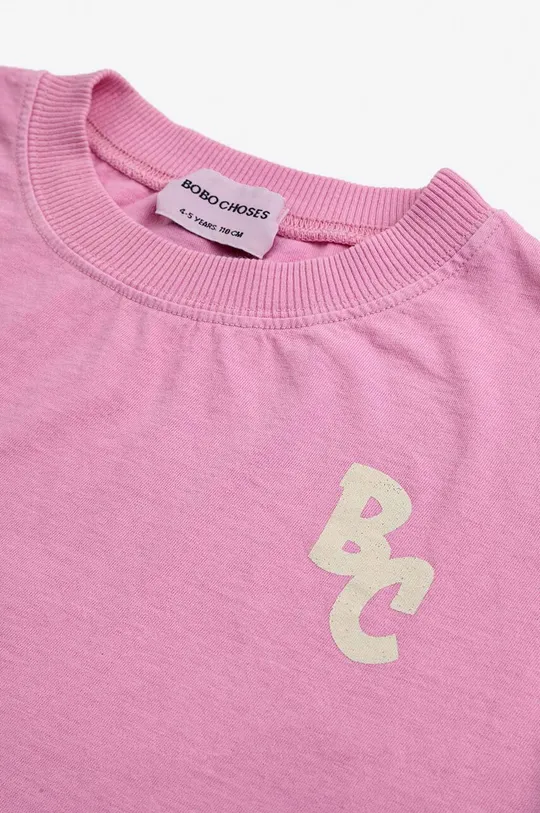 Detské bavlnené tričko Bobo Choses ružová