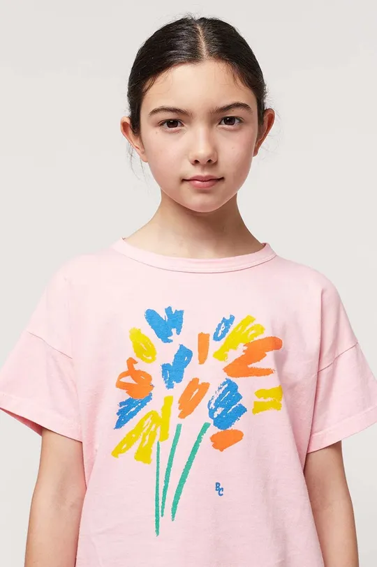 ružová Detské bavlnené tričko Bobo Choses