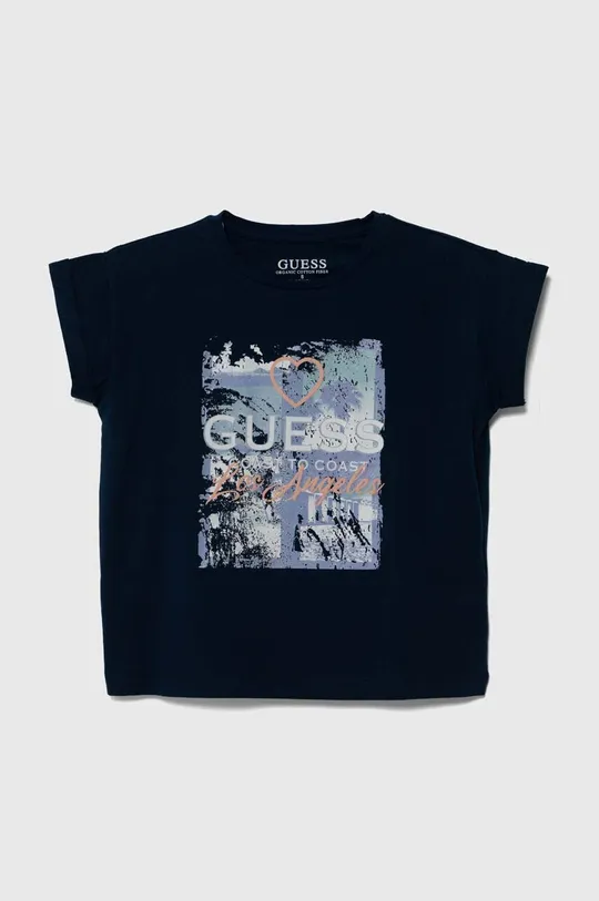 темно-синій Дитяча футболка Guess Для дівчаток