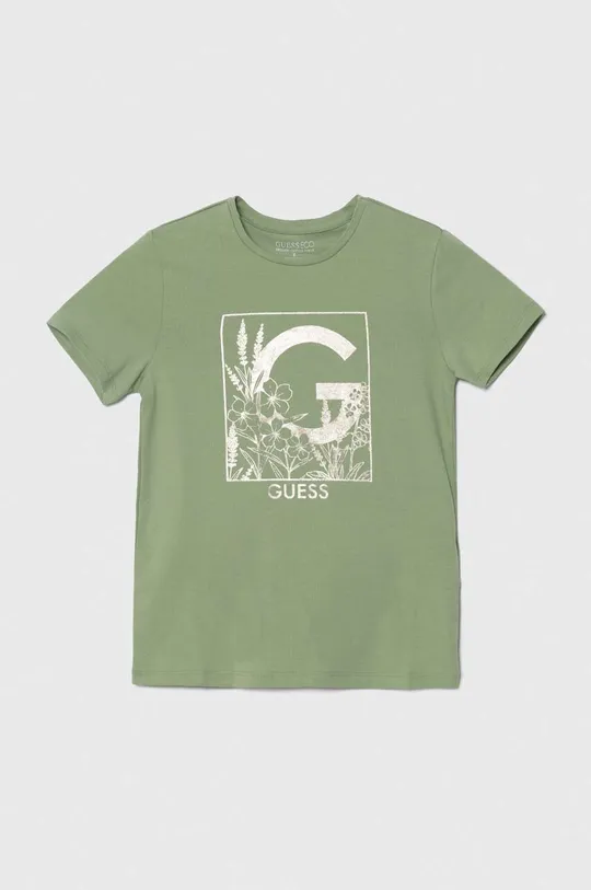 zelena Dječja majica kratkih rukava Guess Za djevojčice