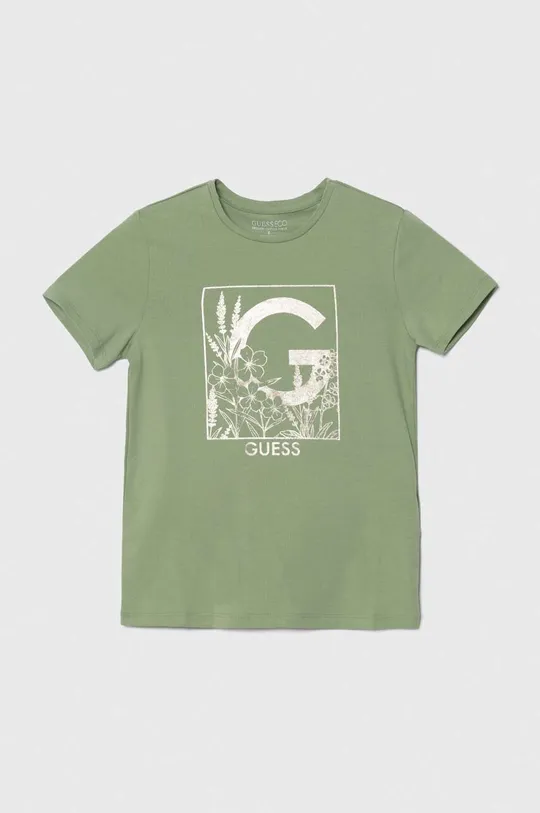 πράσινο Παιδικό μπλουζάκι Guess Για κορίτσια