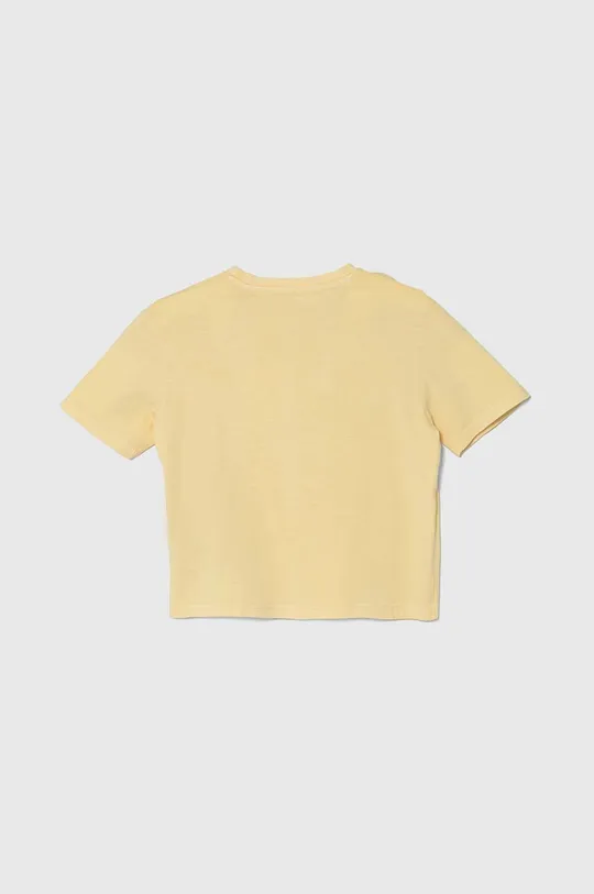 Otroška bombažna kratka majica Guess rumena