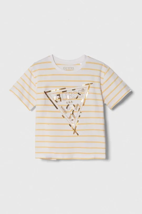 κίτρινο Παιδικό μπλουζάκι Guess Για κορίτσια