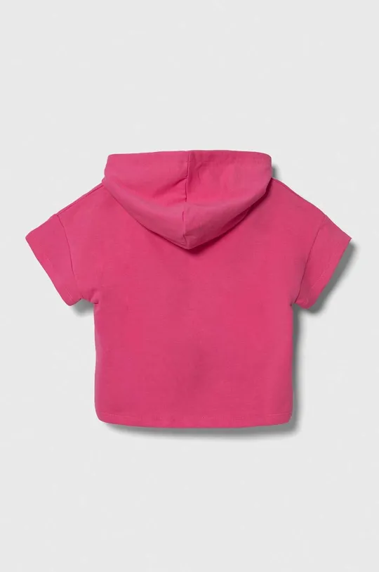 Детская хлопковая кофта Guess розовый