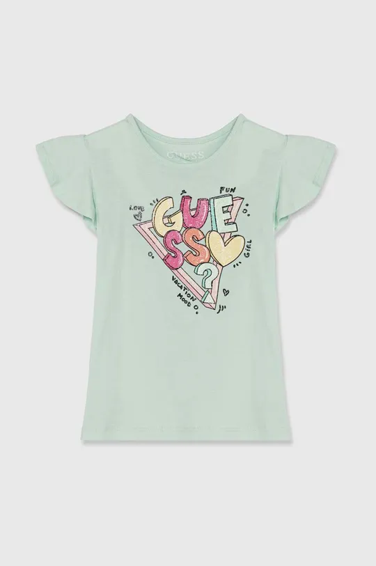 τιρκουάζ Παιδικό μπλουζάκι Guess Για κορίτσια