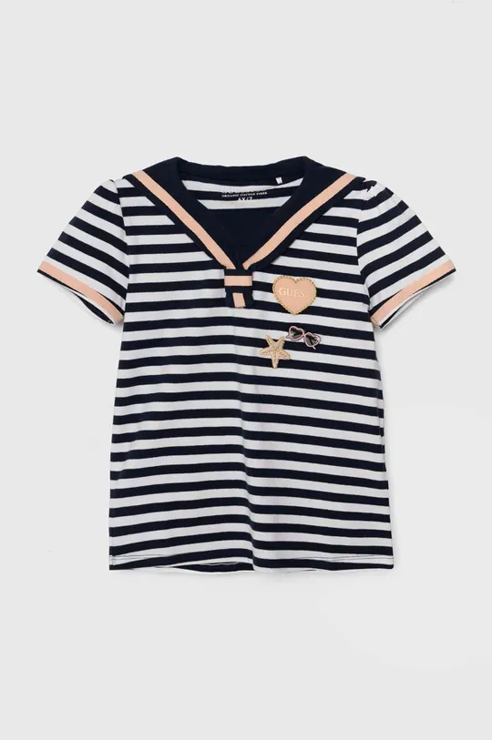 mornarsko modra Otroška kratka majica Guess Dekliški