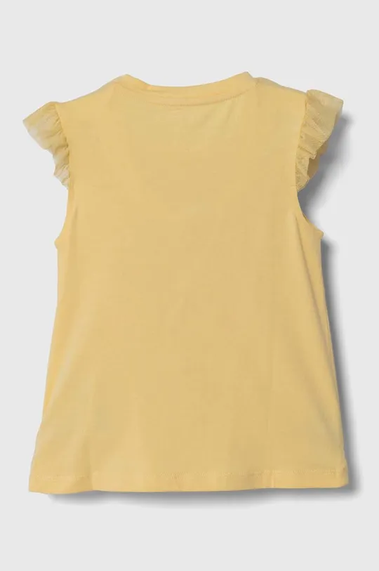 Guess t-shirt dziecięcy żółty