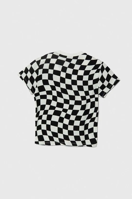 Detské bavlnené tričko Vans WARPED 66 CHECK CREW čierna