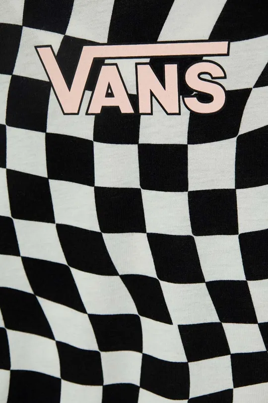 Vans t-shirt bawełniany dziecięcy WARPED 66 CHECK CREW 100 % Bawełna