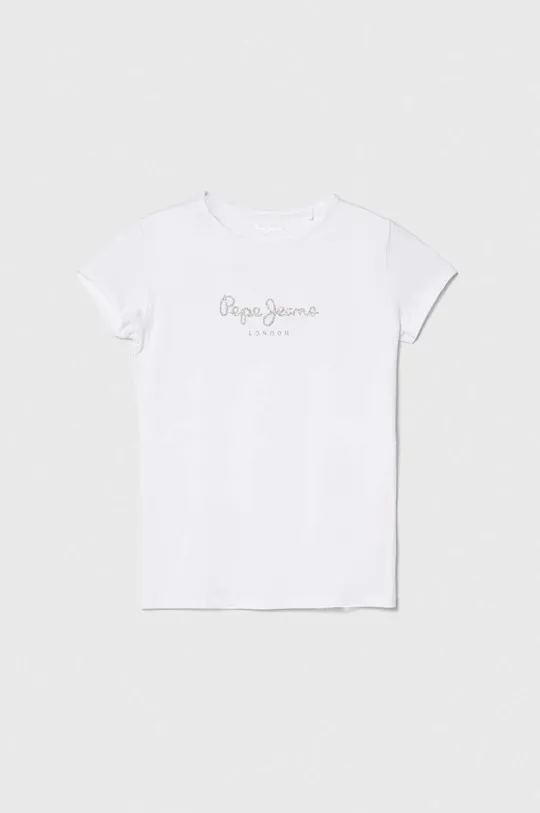 белый Детская футболка Pepe Jeans HANA GLITTER Для девочек