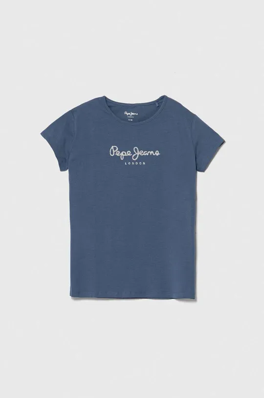 голубой Детская футболка Pepe Jeans HANA GLITTER Для девочек