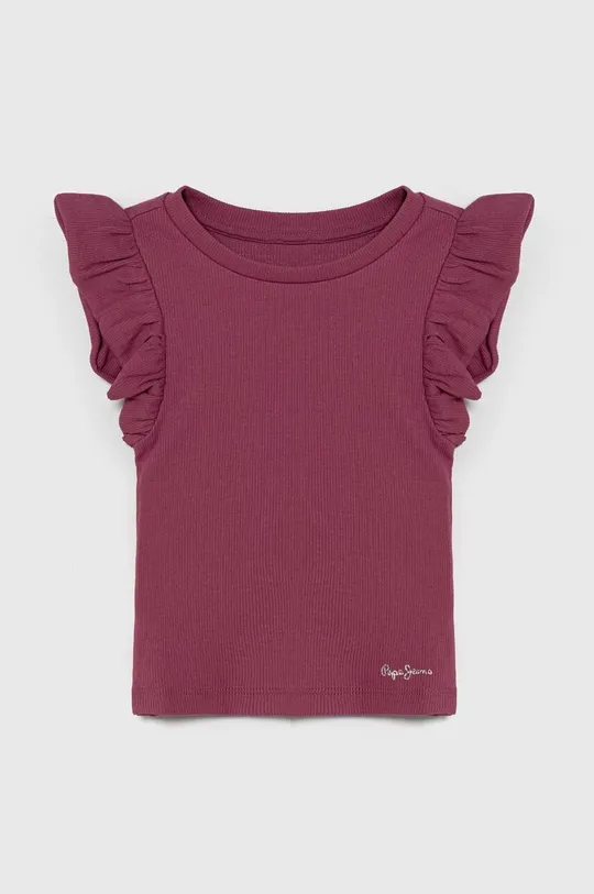 fioletowy Pepe Jeans t-shirt dziecięcy QUANISE Dziewczęcy