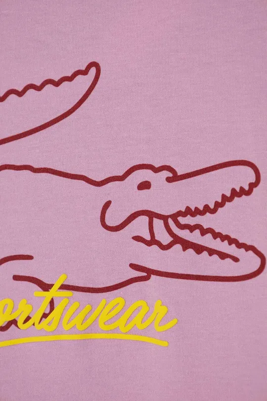 Lacoste t-shirt bawełniany dziecięcy różowy