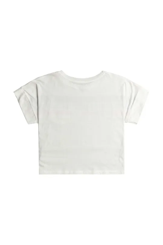 Roxy t-shirt in cotone per bambini SWIMMININTHESTA bianco