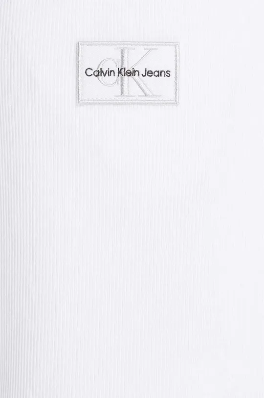 білий Дитяча бавовняна футболка Calvin Klein Jeans