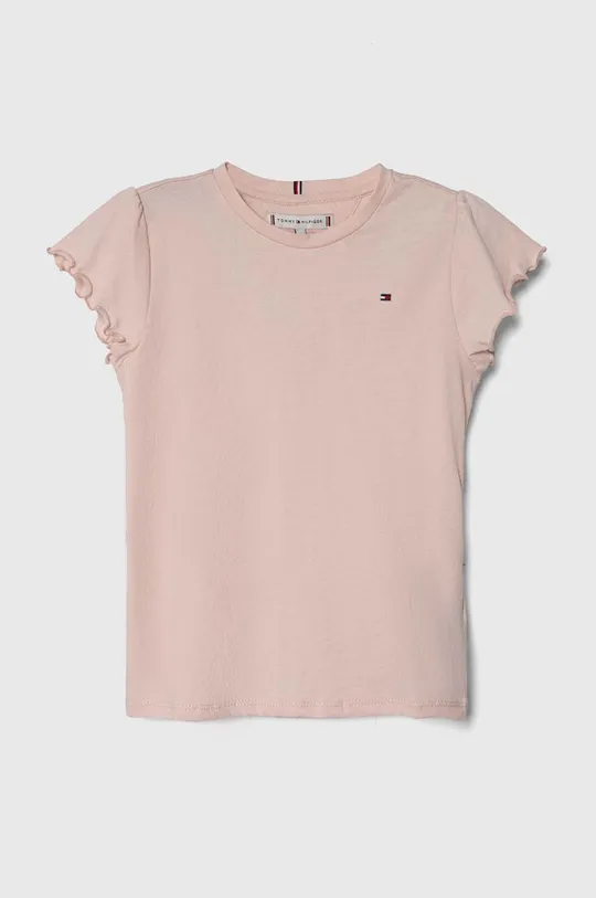 ροζ Παιδικό μπλουζάκι Tommy Hilfiger Για κορίτσια
